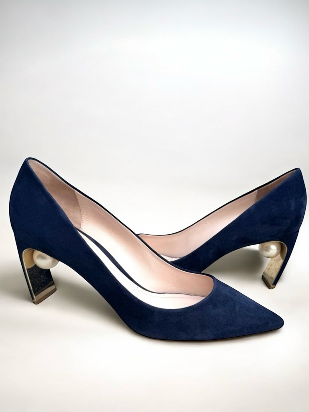 Nicholas Kirkwood Maeva Pumps Navy Suede